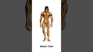 All Titan Types Attack on Titan #aot #attackontitanedit