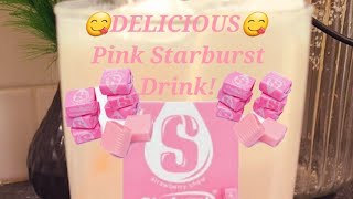 #핑크음료 #drinks #pinkstarburst #short Delicious Pink Starburst Drink!