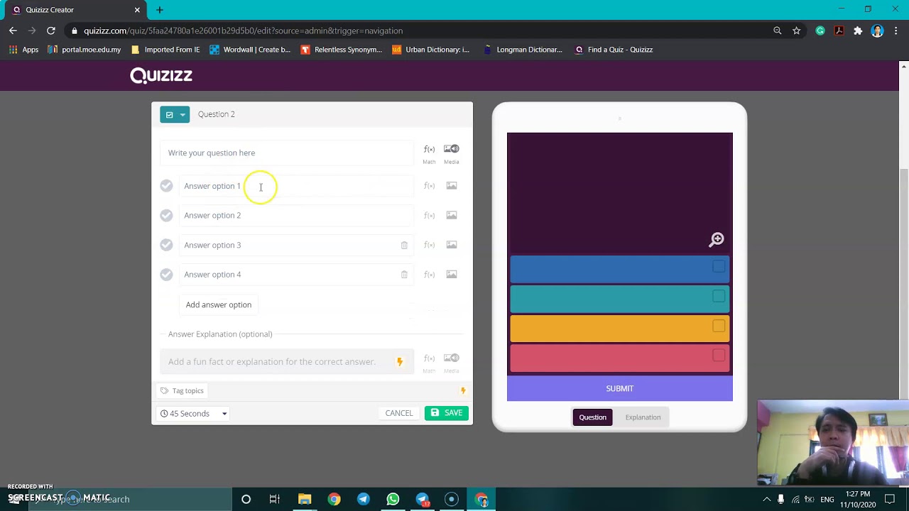 Quizizz - Create Kuiz - YouTube