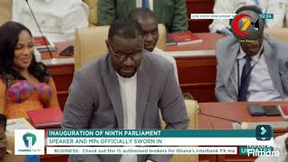 Historic! Alban Bagbin sworn in as Speaker of the 9th Parliament