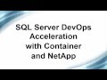 SQL Server DevOPs Acceleration with WinDock and NetApp