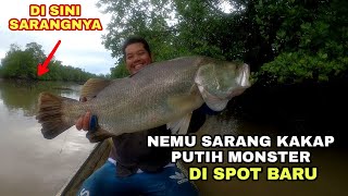 MANCING KAKAP PUTIH MONSTER DI SPOT BARU || Umpan udang hidup ||