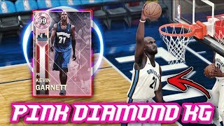 NBA 2K18 PINK DIAMOND 99 OVERALL KEVIN GARNETT GAMEPLAY!! | THE BEST CARD IN NBA 2K18 MyTEAM?