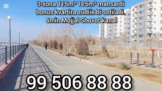 3-xona 115-m² +115 m² mansardiga ega kvartira zudlik bn sotiladi, Urganch Obl zdrav 995068888