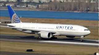 *RARE* United Airlines Boeing 777-200 [N772UA] start-up, taxi, and takeoff from PDX