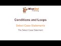 Excel VBA Online Course - 3.3.1 The Select Case Statement