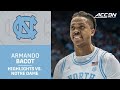 UNC's Armando Bacot Holds Down The Block vs. Notre Dame