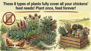 THESE 8 PLANTS REPLACE CHICKEN FEED COMPLETELY! Grow Once, Feed Forever!