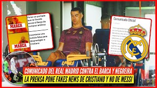 🚨 COMUNICADO OFICIAL del REAL MADRID contra EL BARCA GATE 🔥 PRENSA PONE FAKES de CR7 y NO de MESSI ❌