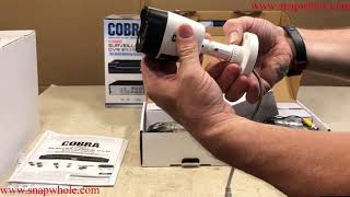 Harbor Freight Cobra 8 Channel Surveillance Camera System Pt 1 System Unbox and Overview - 1080p