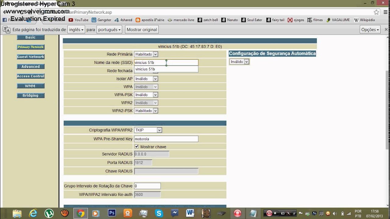 Como Mudar A Senha Do Wi Fi Youtube