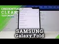 How to Clear Credentials in SAMSUNG Galaxy Fold – Remove All Certificates and Licenses