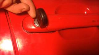 VW Polo: How to turn a stuck/worn/broken cynlinder lock?, 6N2, 2000