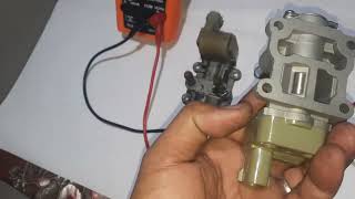 IACV INTAKE AIR CONTROL VALVE ACTUAL TEST DIGITAL MULTI TESTER READING BY OHMS HONDA CIVIC LXI