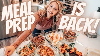 GETTING BACK ON TRACK! Meal Prep With Me In Less Than An Hour