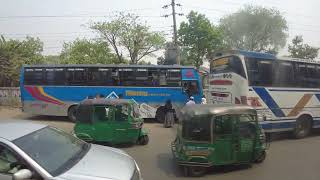 15_От Грин Сити до аэропорта в Дакке, Бангладеш.Road from Green City to Airport in Dhaka, Bangladesh