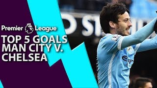 Manchester City v. Chelsea | Top 5 Premier League Goals | NBC Sports