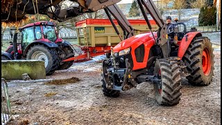 Curage et transport de fumier 2021, KUBOTA M 5111 !