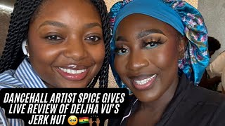 JAMAICAN DANCEHALL ARTIST SPICE TRIES DEIJHA VU’S JERK IN GHANA !!! 🇯🇲🇯🇲🇬🇭🇬🇭