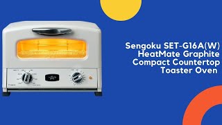 Sengoku SET G16AW HeatMate Graphite Compact Countertop Toaster Oven