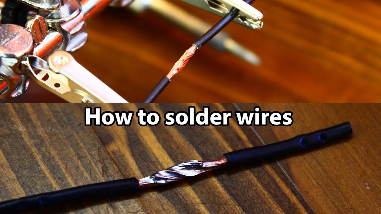 How To Solder Two Wires Together - Solid & Strong Connection - YouTube