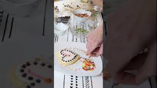 Heart Sugar Cookies #bakingforkids #artforkids