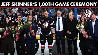 Congrats, Jeff! | Watch Jeff Skinner's 1,000th NHL Game Ceremony | Buffalo Sabres