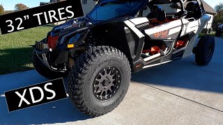 Maverick X3 XDS - BFGoodrich KM3 32 Inch Tires & 15 Inch System 3 Beadlock Wheels