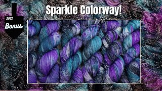 2021 Chanukah Sparkle Colorway- Immersion dyeing with ParadiseFibers Acid Dyes (2021 Chanukah Bonus)