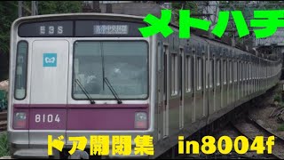 【ギロチンドア\u0026爆弾ドア集】メトハチ（営団8000系）8004fのドア開閉約20連発