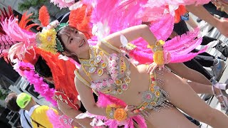 💐 ピンクと黄の花の衣装 💐 サンバ 神戸 （おまけ）【dance motion \u0026 beautiful costume of Samba】【Extra】#Shorts