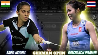 German Open Badminton Match Between Ratchanok Intanon vs Saina Nehwal