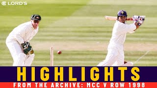 Tendulkar Smashes Only Lord's Century! | MCC v ROW | Princess of Wales Memorial Match 1998 | Lord's