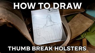 How to Draw a Leather OWB Thumb Break Pancake Holster Pattern for ANY Handgun