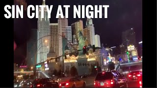 WHAT IT LOOKS LIKE AT LAS VEGAS STRIP DRIVING AT NIGHT TIME 😱/ SIN CITY/TRAVEL