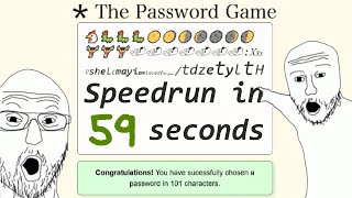 The Password Game Speedrun in 0:59