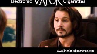 Vapor Electric Cigarette  - Johnny Depp Smoking Electronic Vapor Cigarette In Tourist