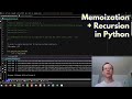 Memoization and Recursion in Python