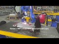 hwashi automatic tig welding robot with wire feeder to weld steel cabinet