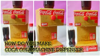 DIY How To Make Coca Cola Dispenser Machine From Cardboard / Cara Membuat Dispenser Coca Cola Kardus