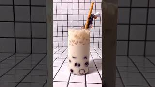 Make a big boba with chocolate milk and eat it with milk tea