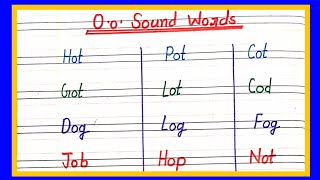 O sound words// vowel sound o // vowel sound a,e,i,o,u // kids learning video