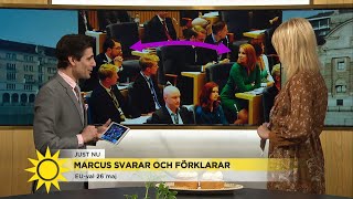 Marcus Oscarsson avslöjar hemliga kopplingen mellan Annie och Jimmie - Nyhetsmorgon (TV4)