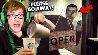 i worked ALONE at starbucks and this creepy dude wont leave - The Closing Shift | 閉店事
