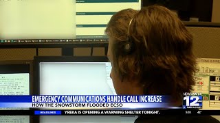 Emergency dispatchers respond to increased 911 calls from snowstorm