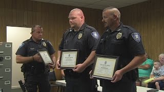 Three Vincennes Police Officers get life saving award