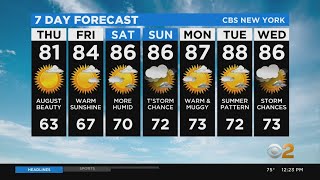 New York Weather: CBS2's 8/20 Thursday Afternoon Update