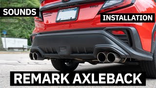 2022 Subaru WRX Remark Axleback Exhaust Installation & Sounds