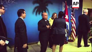 House Minority Leader Nancy Pelosi met with Cuban Foreign Minister Bruno Rodriguez in Havana on Wedn