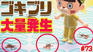 大量のゴキブリが居る家に住民をぶち込む #73【あつまれどうぶつの森】